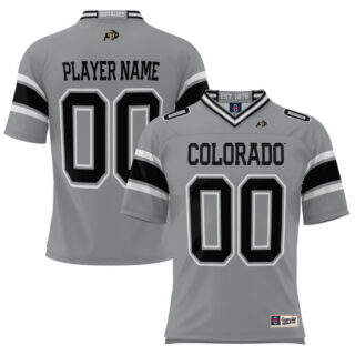 Custom Men Colorada Buffaloes Gray Vapor Limited Jerseys