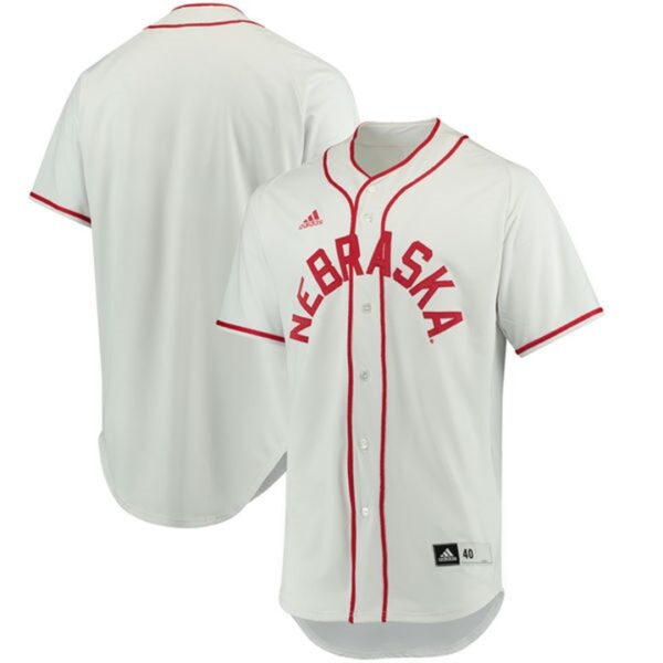 Custom Nebraska Cornhuskers White NCAA Baseball Jersey