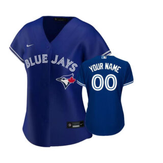 Custom Women's Toronto Blue Jays Cool Base Jerseys Royal Royal