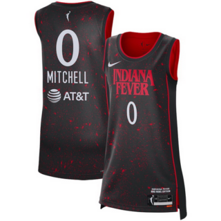 Women's Indiana Fever Kelsey Mitchell Nike Black 2021 Rebel Edition Victory Player Jersey