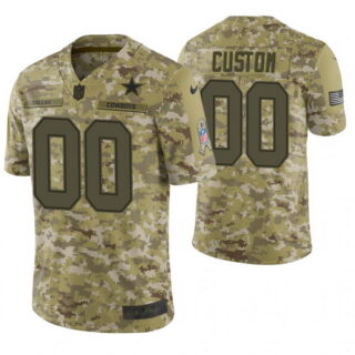 Dallas Cowboys Custom Camo 2018 Salute to Service Limited Jersey