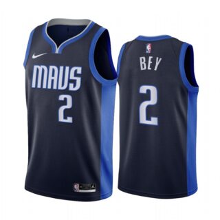 Dallas Mavericks #2 Tyler Bey Navy NBA Swingman 2020-21 Earned Edition Jersey