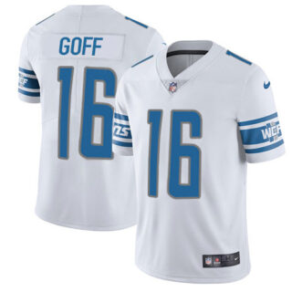 Detroit Lions #16 Jared Goff White Men's Stitched NFL Vapor Untouchable Limited Jersey