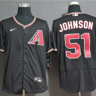 Diamondbacks 51 Randy Johnson Black Nike 2020 Flexbase Jersey