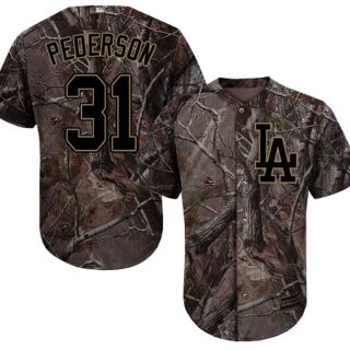 Dodgers #31 Joc Pederson Camo Realtree Collection Cool Base Stitched Baseball Jersey