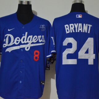 Dodgers 24 Kobe Bryant Royal 2020 Nike KB Cool Base Jerseys
