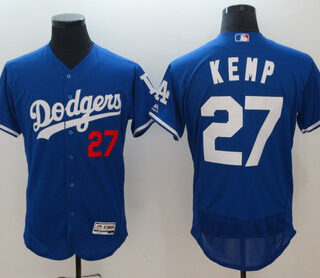 Dodgers 27 Matt Kemp Royal Flexbase Jersey