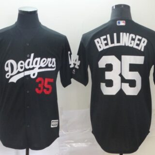 Dodgers 35 Cody Bellinger Black Turn Back The Clock Cool Base Jersey