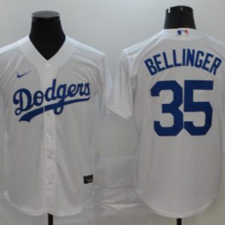 Dodgers 35 Cody Bellinger White 2020 Nike Cool Base Jersey