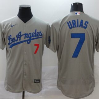 Dodgers 7 Julio Urias Gray 2020 Nike Flexbase Jersey