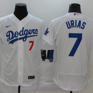 Dodgers 7 Julio Urias White 2020 Nike Flexbase Jersey