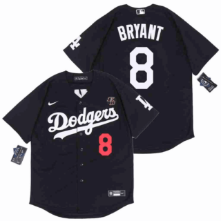 Dodgers 8 Kobe Bryant Black 2020 Nike KB Cool Base Jersey