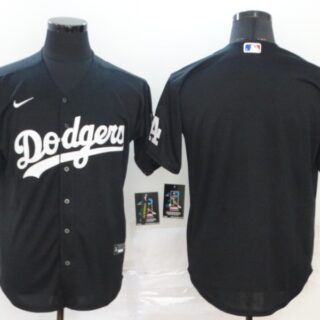 Dodgers Blank Black 2020 Nike Cool Base Jersey