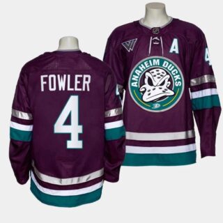 Ducks #4 Cam Fowler Purple Stitched NHL Jersey