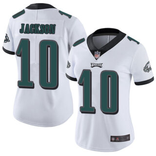 Eagles #10 DeSean Jackson White Women's Stitched Football Vapor Untouchable Limited Jersey
