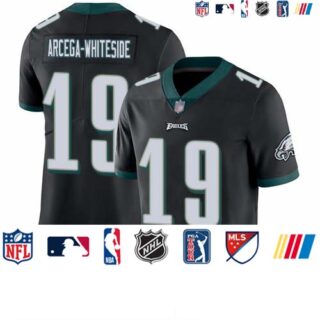 Eagles #19 JJ Arcega-Whiteside Black Alternate Men's Stitched Football Vapor Untouchable Limited Jersey