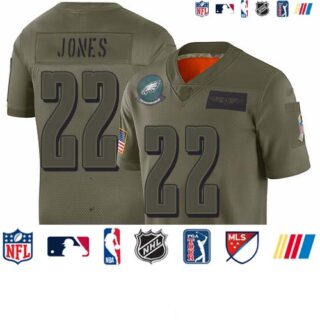 Eagles #22 Sidney Jones Camo Men's Stitched Football Limited 2019 Salute To Service Jersey
