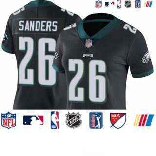 Eagles #26 Miles Sanders Black Alternate Women's Stitched Football Vapor Untouchable Limited Jersey