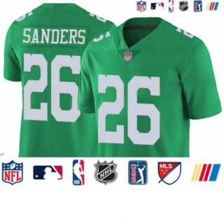 Eagles #26 Miles Sanders Green Youth Stitched Football Limited Rush Jersey