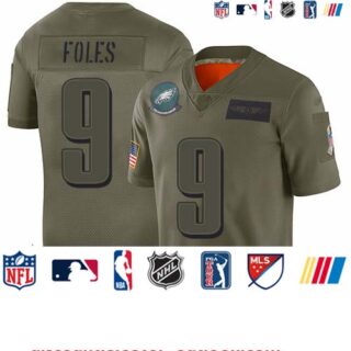 Eagles #9 Nick Foles Camo Youth Stitched Football Limited 2019 Salute to Service Jersey