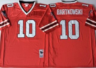 Falcons 10 Steve Bartkowski Red Throwback Jersey