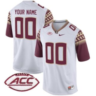 Florida State Seminoles Custom Jersey NCAA Football Jersey White
