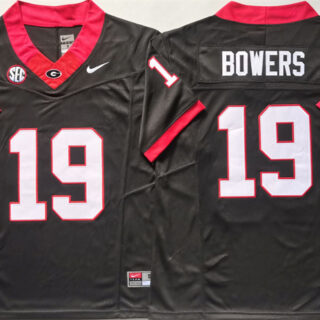 Georgia Bulldogs #19 Brock Bowers Black 2024 F.U.S.E. Stitched Jersey