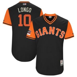 Giants #10 Evan Longoria Black Longo Players Weekend Authentic Stitched MLB Jersey
