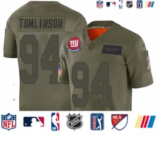 Giants #94 Dalvin Tomlinson Camo Men's Stitched Football Limited 2019 Salute To Service Jersey