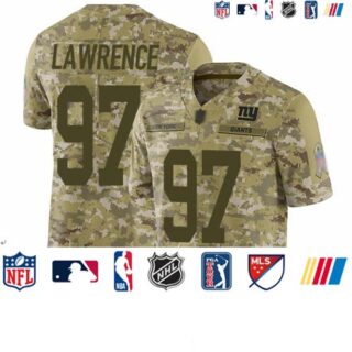 Giants #97 Dexter Lawrence Camo Youth Stitched Football Limited 2018 Salute to Service Jersey