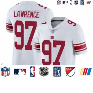 Giants #97 Dexter Lawrence White Men's Stitched Football Vapor Untouchable Limited Jersey