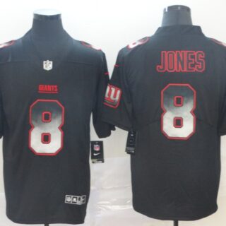 Giants 8 Daniel Jones Black Arch Smoke Vapor Untouchable Limited Jersey