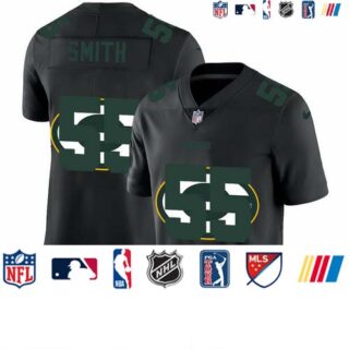 Green Bay Packers #55 Za'Darius Smith Men's Nike Team Logo Dual Overlap Limited NFL Jersey Black