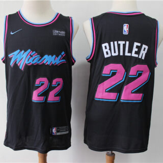 Heat 22 Jimmy Butler Black City Edition Nike Swingman Jersey
