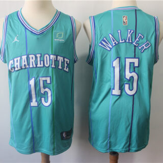 Hornets 15 Kemba Walker Teal Throwback Jordan Brand Swingman Jersey