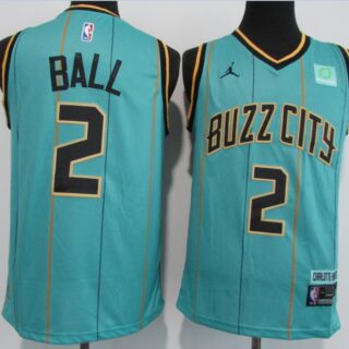 Hornets 2 LaMelo Ball Teal 2020-21 City Edition Swingman Jersey