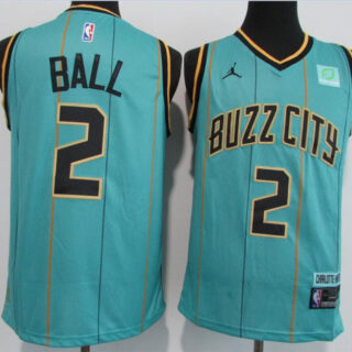 Hornets 2 LaMelo Ball Teal 2020-21 City Edition Swingman Jersey