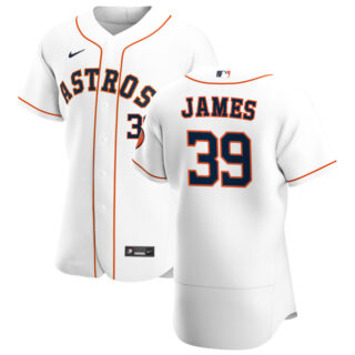 Houston Astros #39 Josh James Men's Nike White Home 2020 Authentic Player MLB Jersey