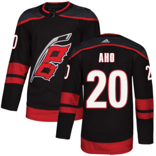 Hurricanes #20 Sebastian Aho Black Alternate Authentic Stitched Hockey Jersey