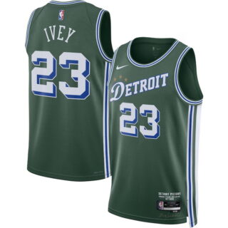 Men's Jaden Ivey Detroit Pistons Nike 2022-23 City Edition Swingman Jersey Green