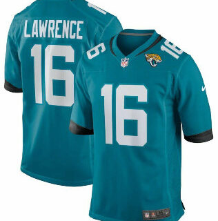 Jaguars #16 Trevor Lawrence Teal Vapor Limited Jersey