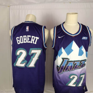 Jazz 27 Rudy Gobert Purple Nike Swingman Jersey