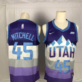 Jazz 45 Donovan Mitchell Purple City Edition Nike Swingman Jersey