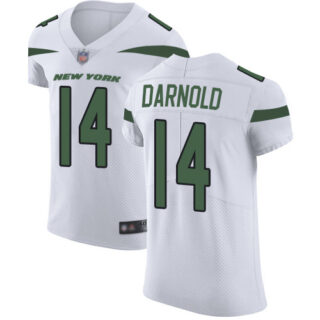 Jets #14 Sam Darnold White Men's Stitched Football Vapor Untouchable Elite Jersey