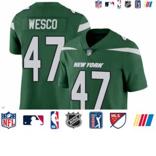 Jets #47 Trevon Wesco Green Team Color Men's Stitched Football Vapor Untouchable Limited Jersey