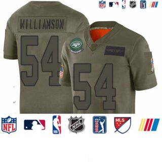 Jets #54 Avery Williamson Camo Men's Stitched Football Limited 2019 Salute To Service Jersey