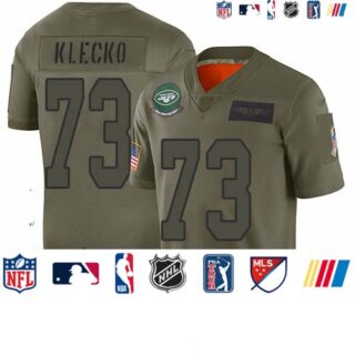 Jets #73 Joe Klecko Camo Men's Stitched Football Limited 2019 Salute To Service Jersey
