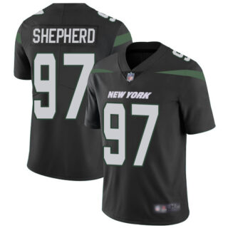 Jets #97 Nathan Shepherd Black Alternate Men's Stitched Football Vapor Untouchable Limited Jersey