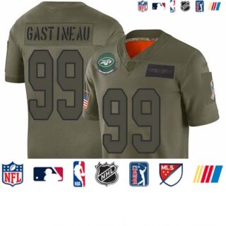 Jets #99 Mark Gastineau Camo Men's Stitched Football Limited 2019 Salute To Service Jersey