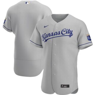 Kansas City Royals Men's Nike Gray Road 2020 Authentic MLB Jersey